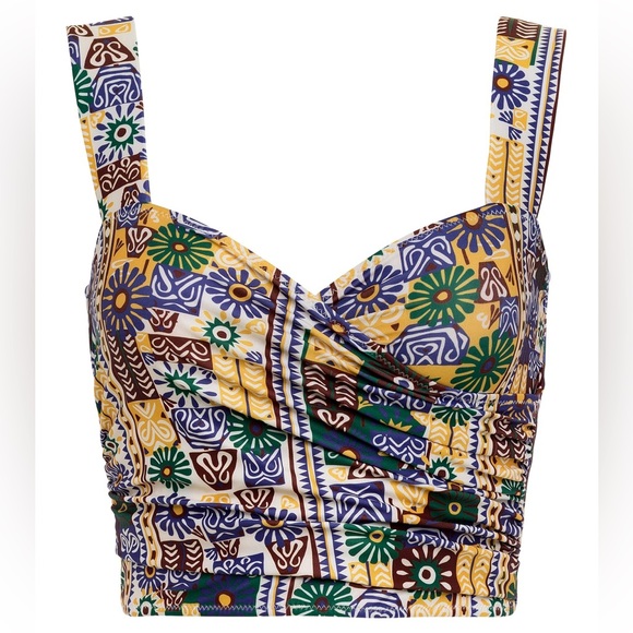 New Carolina K x Free People Loren / Lily M Floral Crop Top & Low Waist Bottoms - Picture 7 of 7